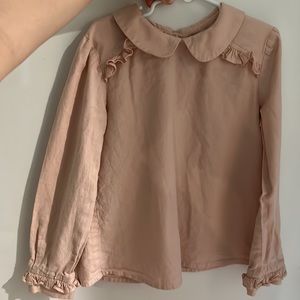 Pink Mipounet blouse, girls size 10.